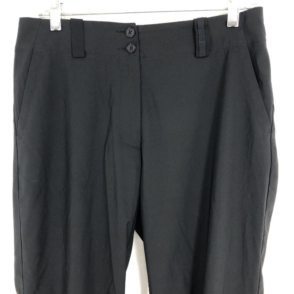 Nike Golf FitDry Black Capri Crop Lightweight Stretch Pants 256860 6 (32x23)